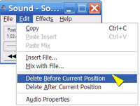 Windows sound recorder