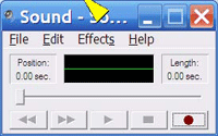 Sound recorder's trim command